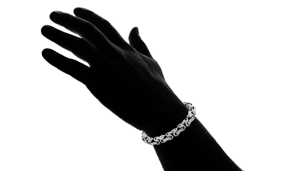 Men's Big Link Necklace and Bracelet Set by Elite Force