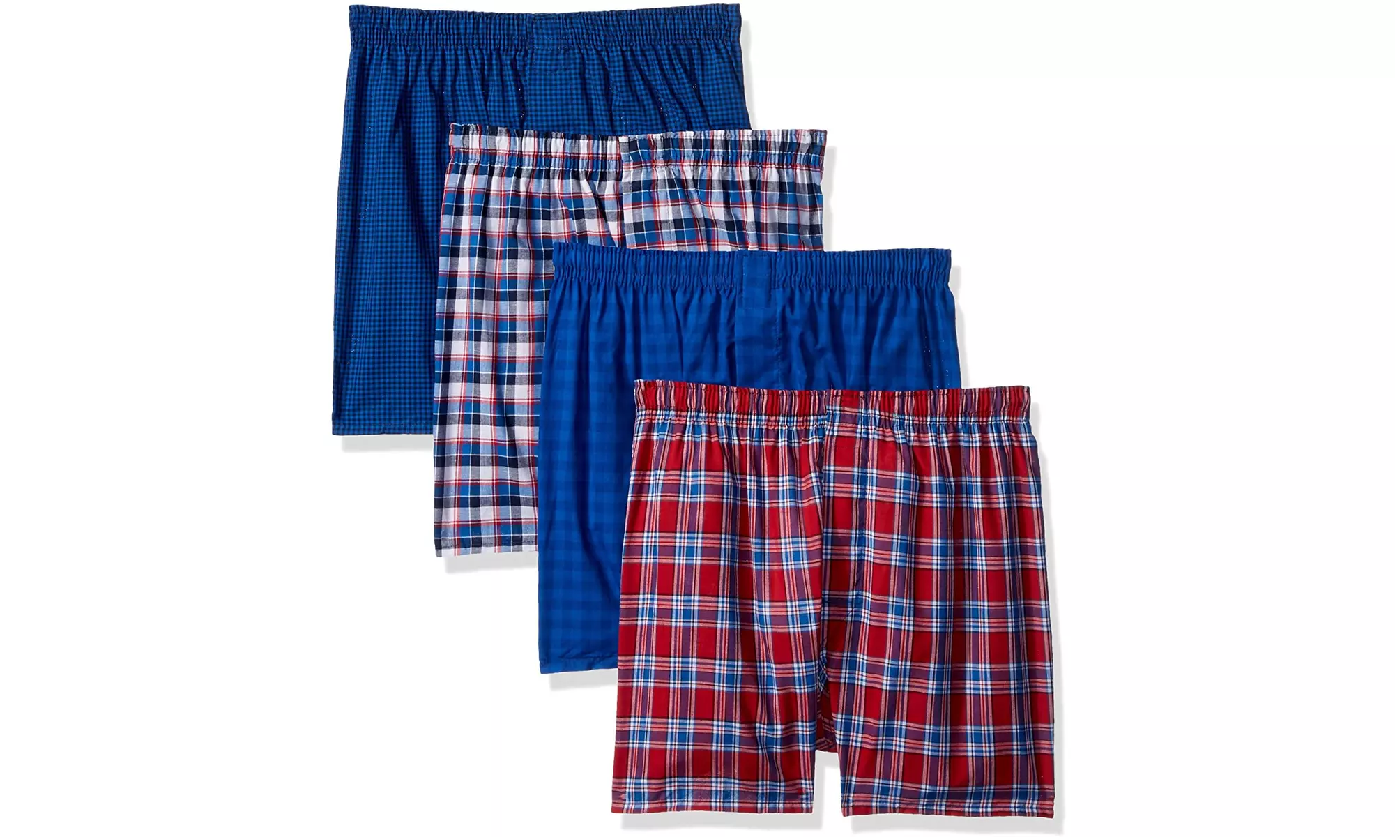 (L and XL only) Hanes Men's Comfortblend Woven Boxers with FreshIQ