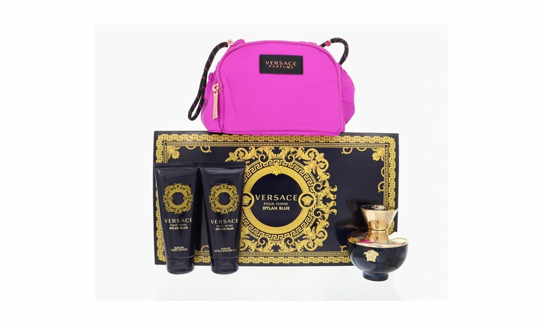 Versace Pour Femme Dylan Blue 4 Piece Gift Set for Women