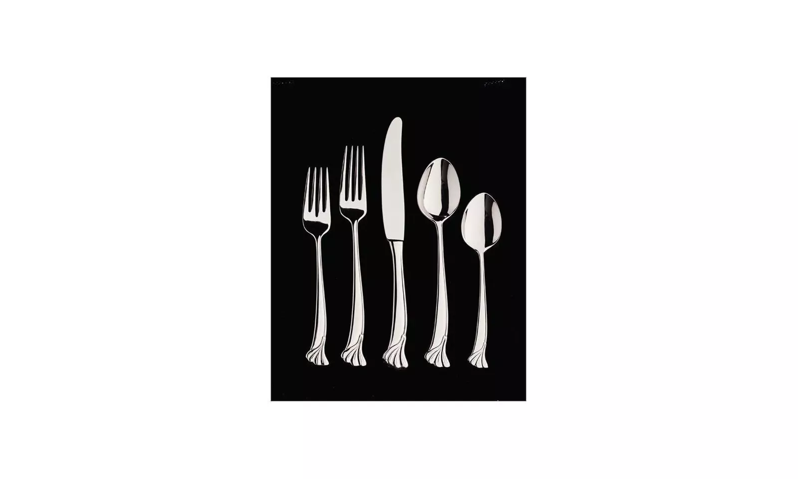 Ginkgo 079914 40031 2 Ginkgo Leaf 4 Piece Hostess Set 18  StainlessMirror Finish - Primary Image