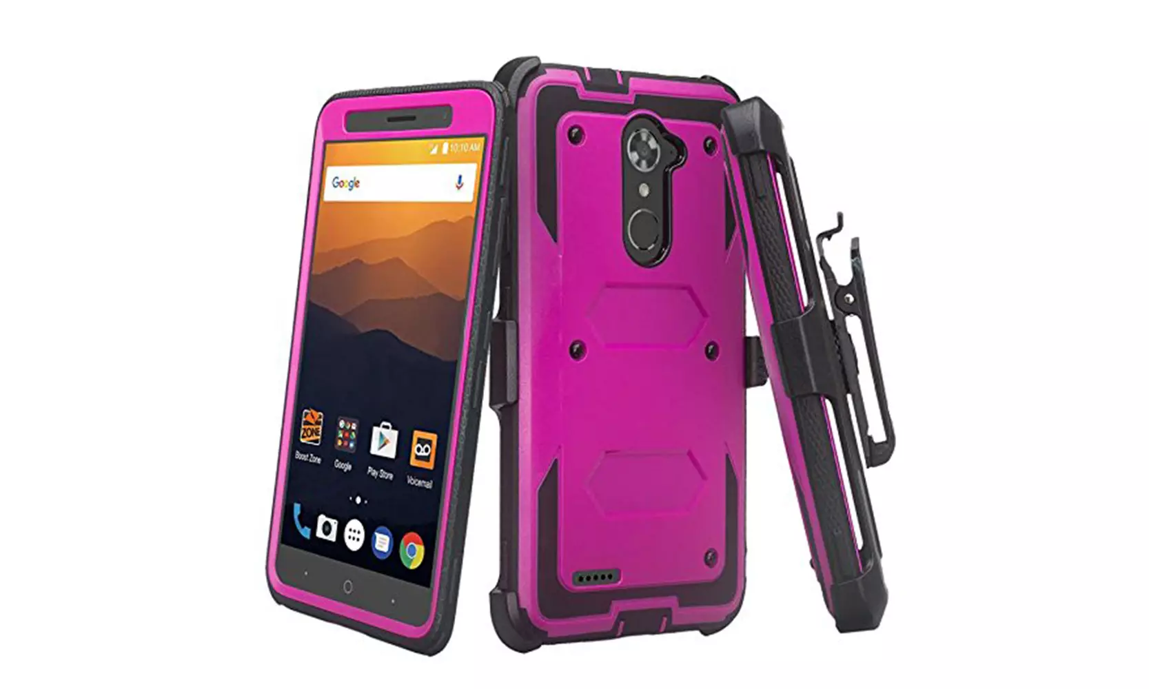 For ZTE Zmax Pro Z981/Blade X Max Z983 Hybrid Holster Clip Stand case  - Second Medium