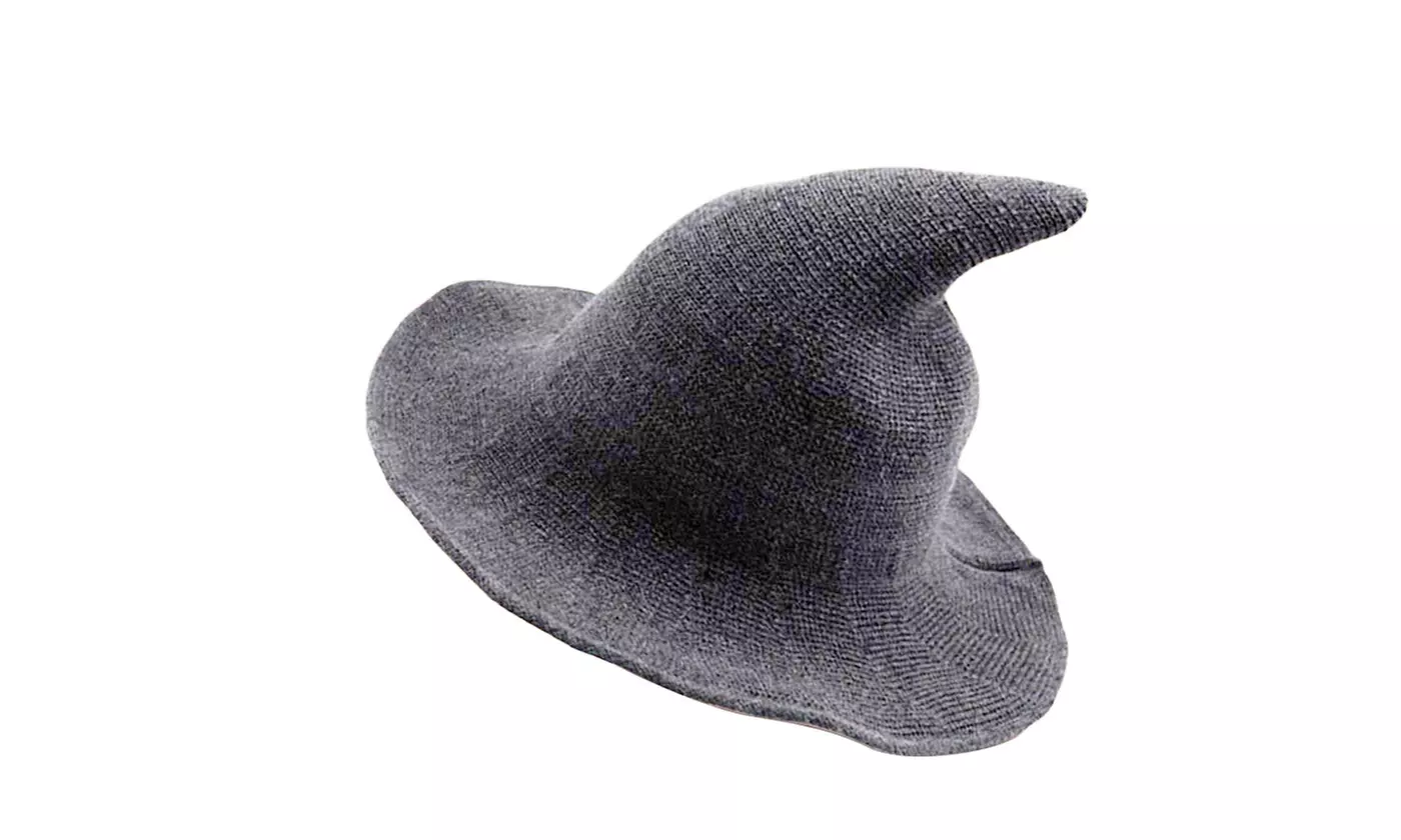 Women Winter Warm Knitted Wool Witch Hat Cap