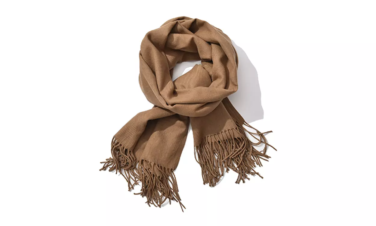 Cashmere Shawls With Soft Fringe