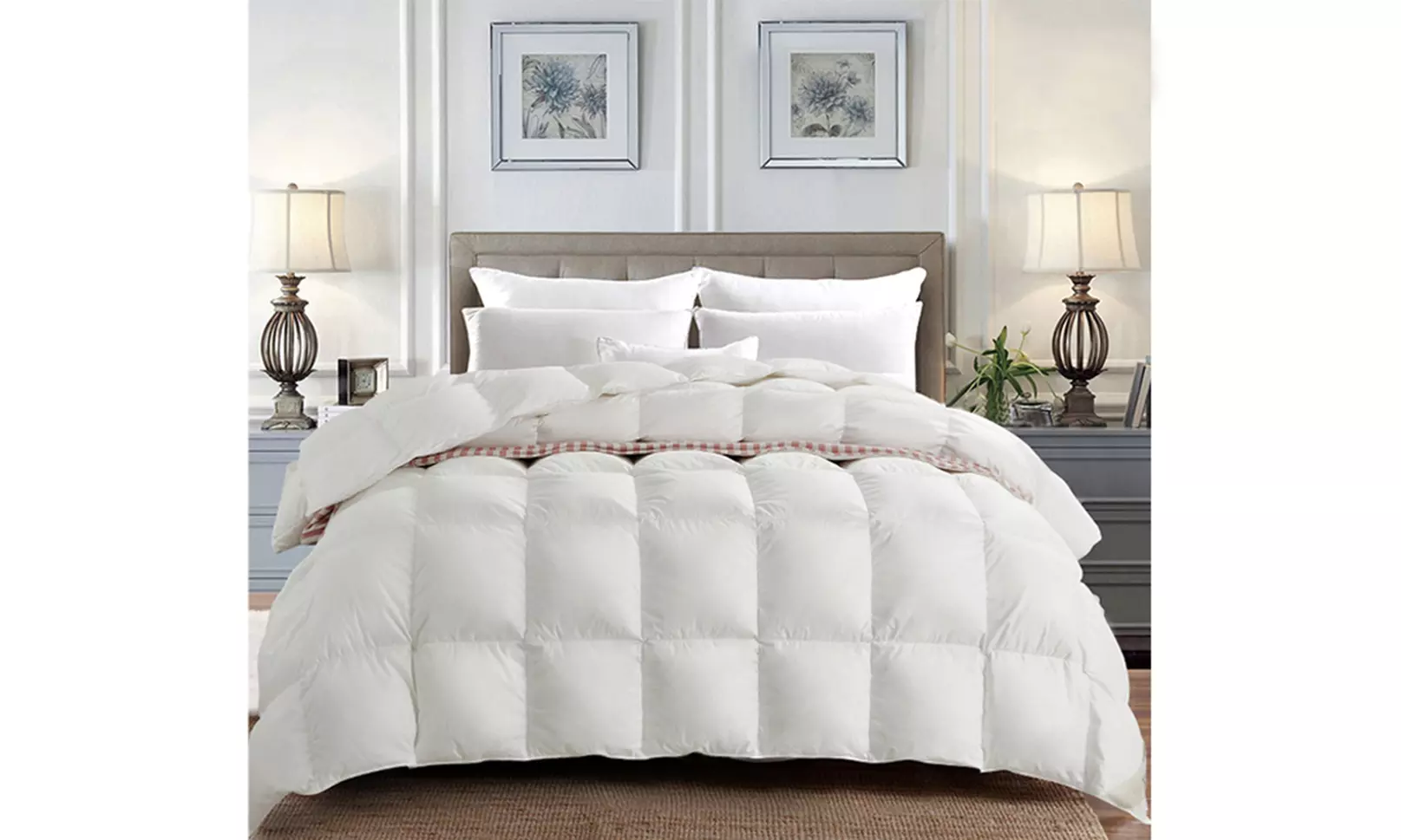 Elliz Superior Classic White Down Comforter, Extra Weight - Primary Image