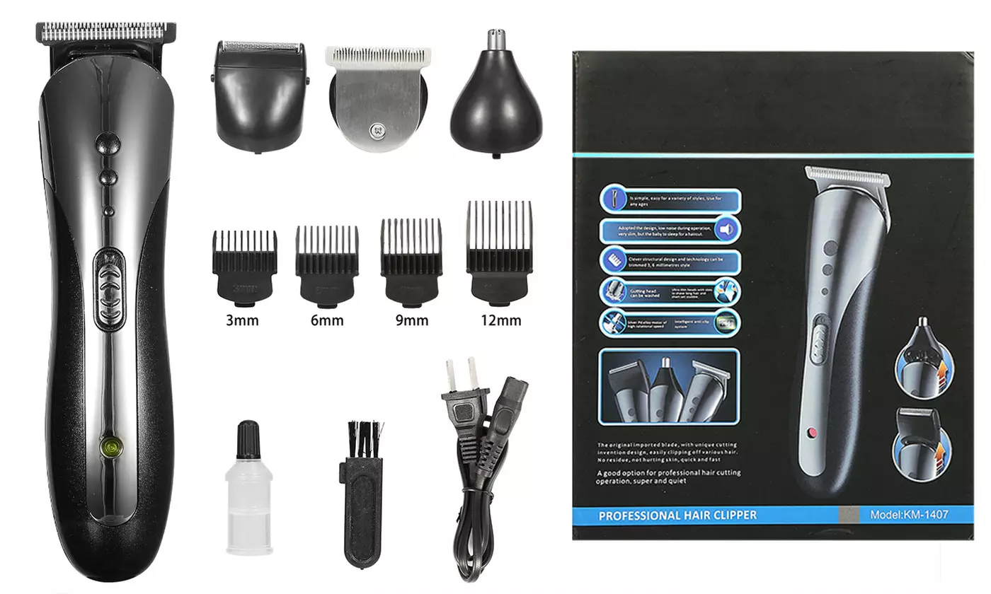 Shinon Men's All-In-One Grooming Kit Electric Hair Clippers, Trimmer, & Shaver - Second Medium
