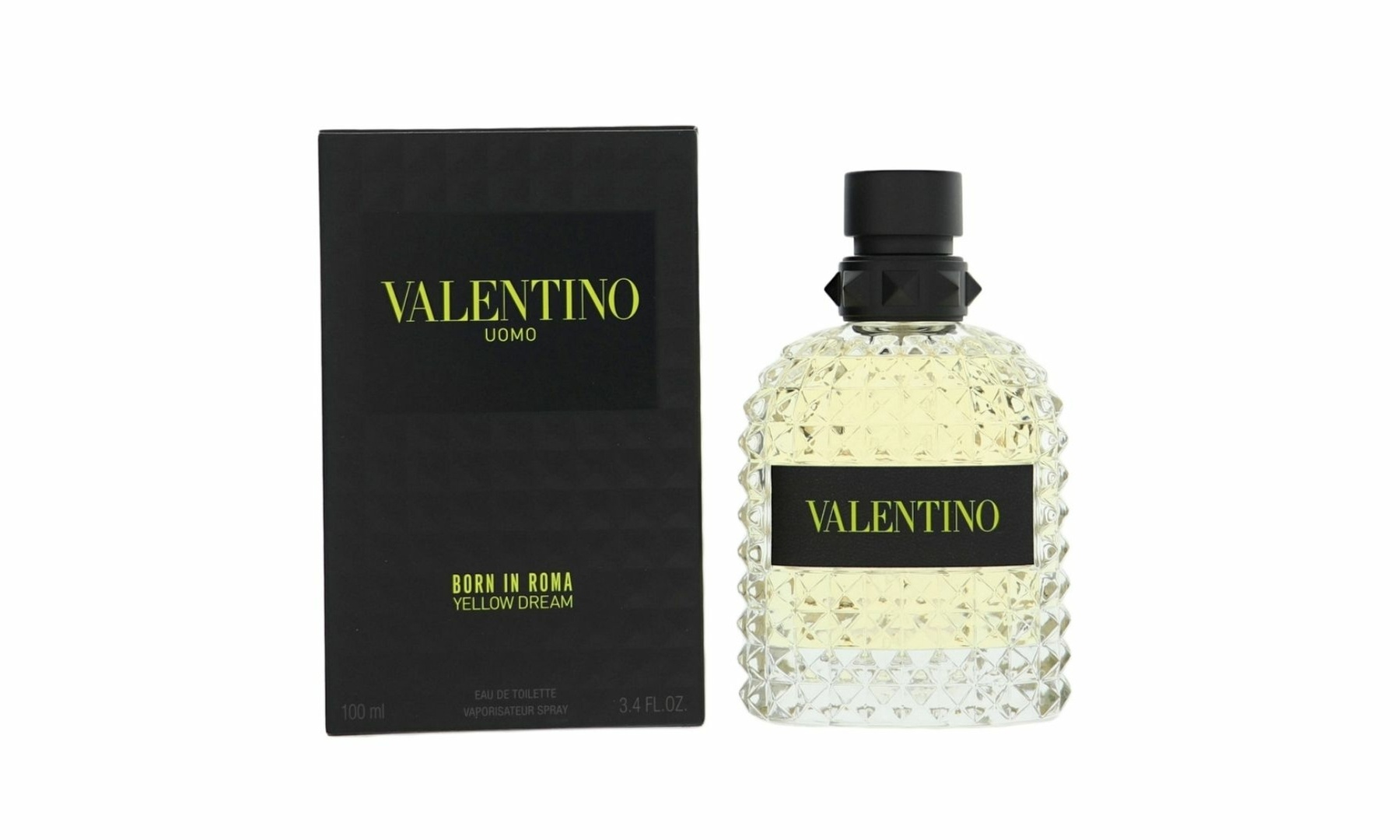 Valentino Born in Roma Yellow Dream Eau de Toilette for Men 3.4 Fl. Oz.