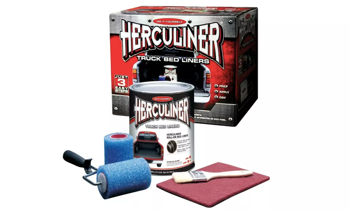 Truck Bed Liner DiY Easy Roll-On Kit Tough Rust Resistant No Chip New - Primary Image