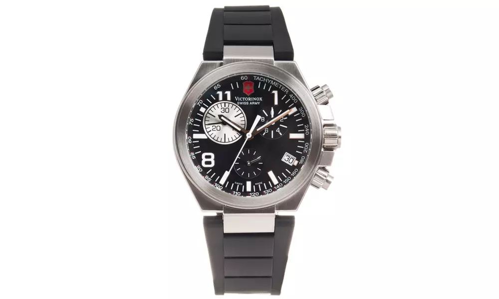 Victorinox Swiss Army Men's 'Convoy Chronograph'  Rubber Strap Watch - Primary Image
