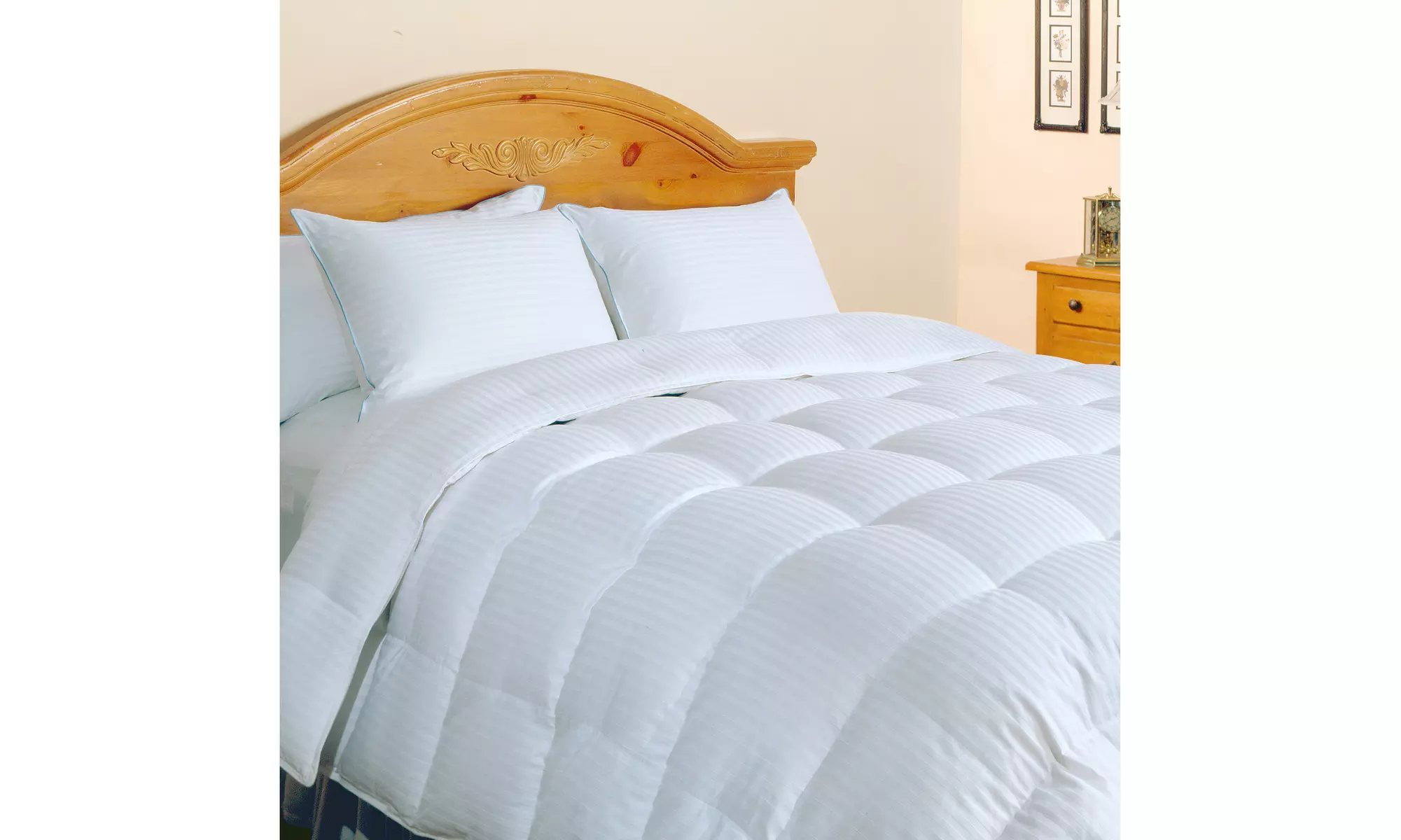 Silk & Cotton Blend Down Fiber Comforter - Primary Image