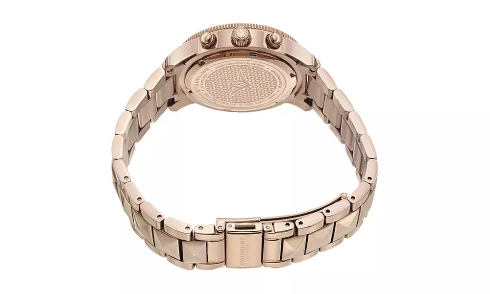 Stuhrling Original Women's Swiss Quartz  Leather Strap Watch With Date - Second Medium