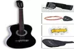 38" Beginners Acoustic Guitar with Guitar Case, Strap, Tuner&Pick Steel Strings - Second Medium