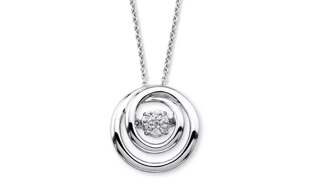 Diamond in Motion (TM) Circle Loop Necklace - Primary Image