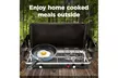 Hike Crew 20,000 BTU Two-Burner Gas Camping Stove with Optional Griddle - Second Medium