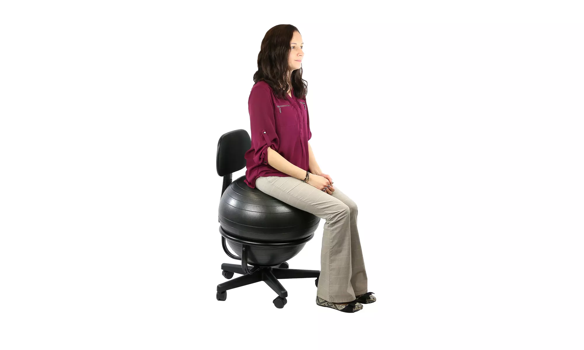 Cando - Metal Ball Chair, 22" with Arms - Second Medium
