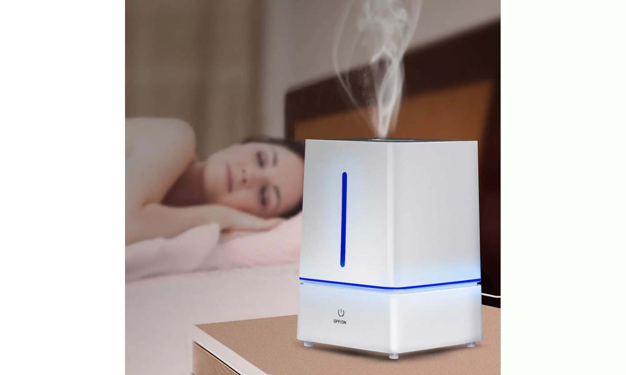Costway 4L Ultrasonic Cool Mist Air Diffuser Humidifier w LED Night  - Second Medium