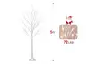 5FT Artificial White Christmas Tree with 72 LED Lights for Home Wedding Party - Second Medium