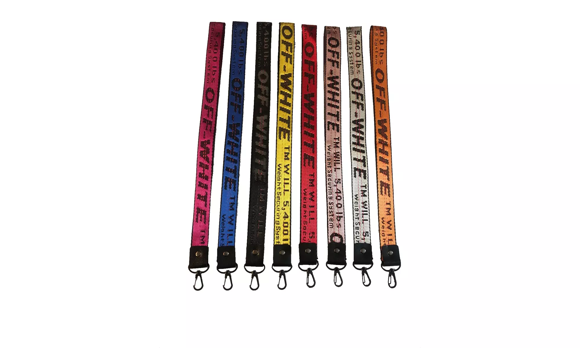 Off White Custom Supreme Keychain & Lanyard Set Luxury tag holder - Primary Image