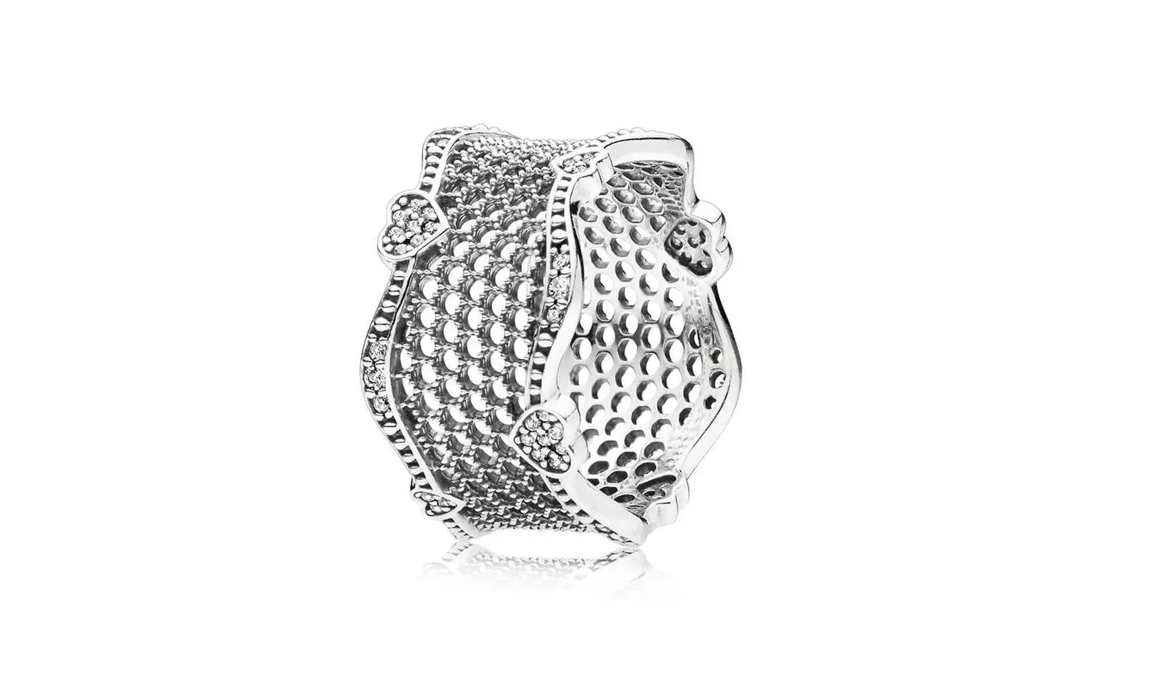 PANDORA Lace of Love Ring - 197706CZ-56 - Primary Image