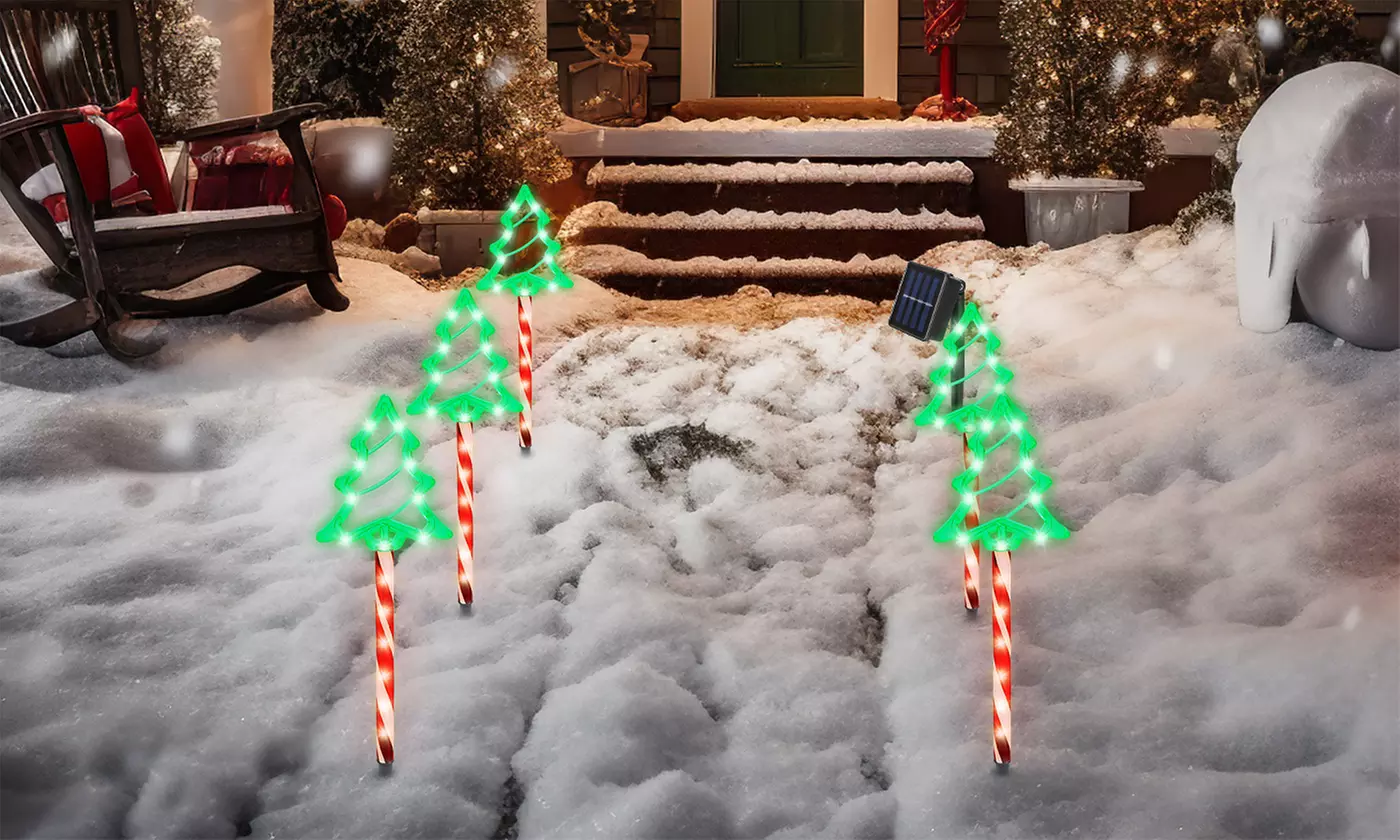 Christmas LED Lights - Snowman Family & Reindeer Family Holiday Decorations