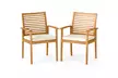 Two or Four Costway Patio Dining Chairs with Removable Padded Cushions - Second Medium