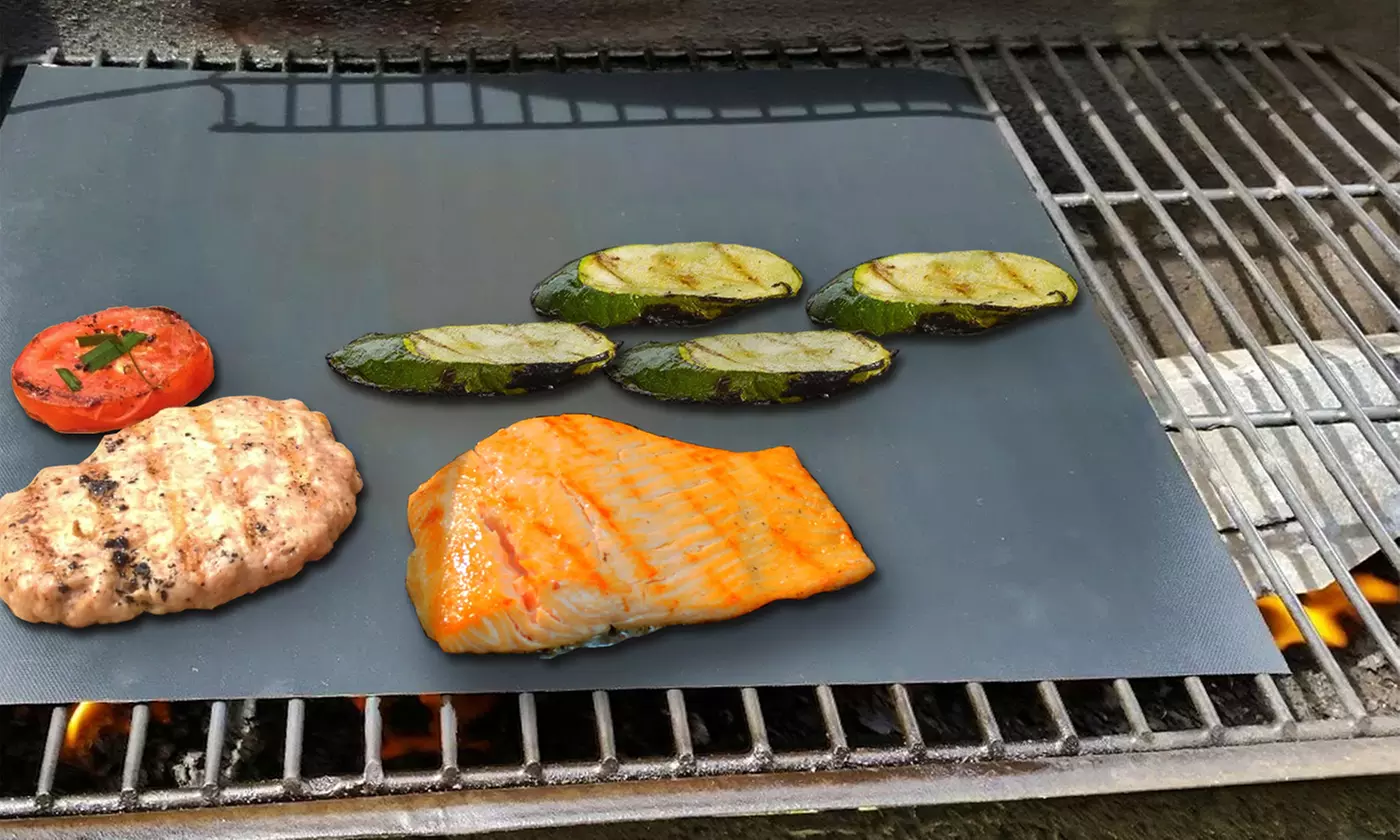 iMounTEK Non-Stick Reusable BBQ Grill Mats Grilling Baking Mats (4- or 8-Pack) - Primary Image
