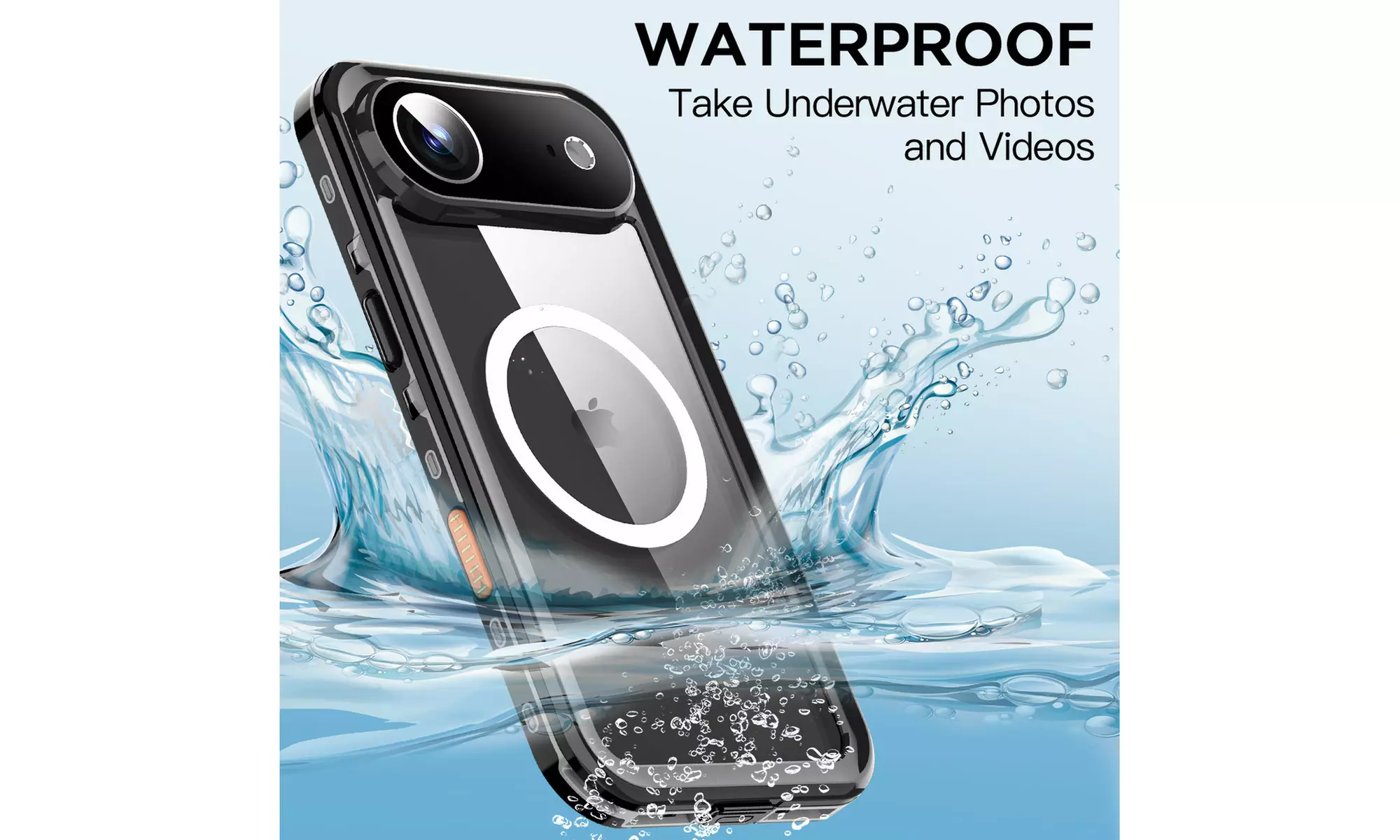 For iPhone 17 Pro Max Air Waterproof Magnetic Heavy Duty Shockproof Case