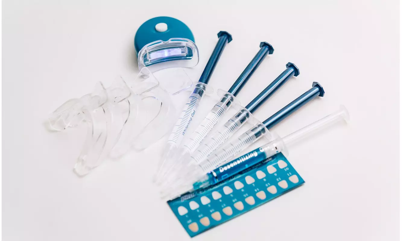 Professional 3D Teeth Whitening Kit w Remineralization Gel: 1 & 2 pack