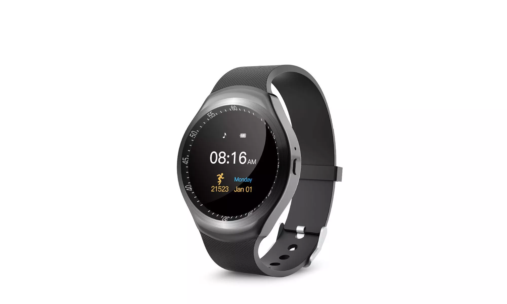 Bluetooth Sports Pedometer Waterproof Smart Watch For Android IOS - Second Medium