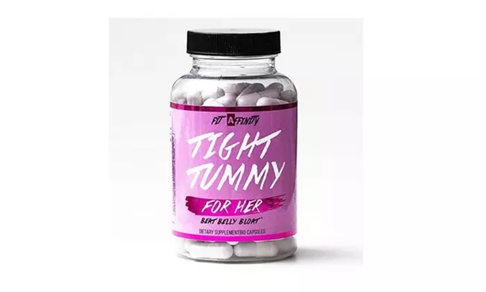 Fit affinity tight tummy reduce bloating for women - (90 Capsules) - Primary Image