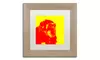 Claire Doherty 'Chimp No 4' Matted Birch Framed Art
