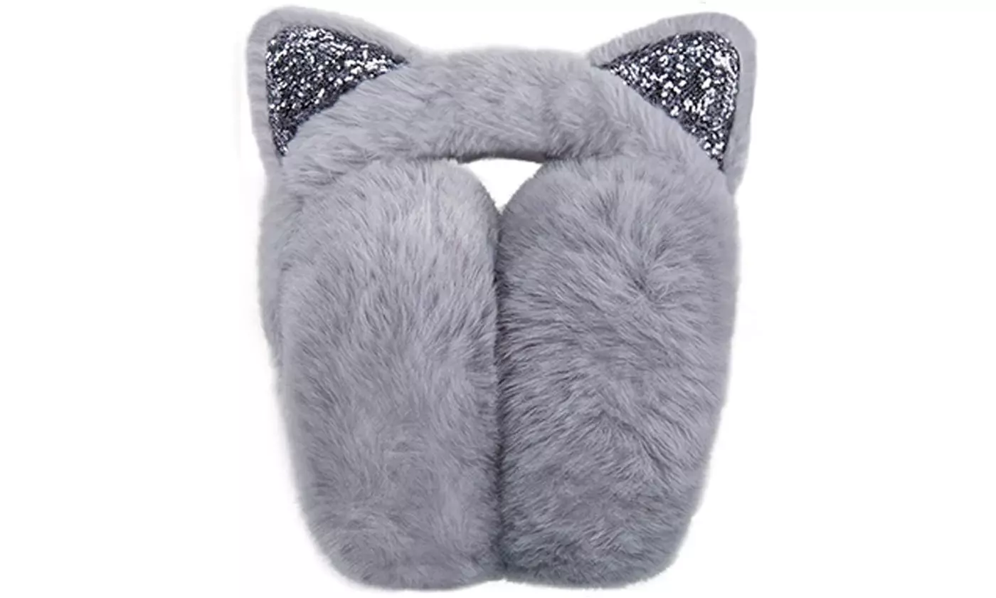 Fuzzy Cat Ear Winter Earmuffs - Multiple Options