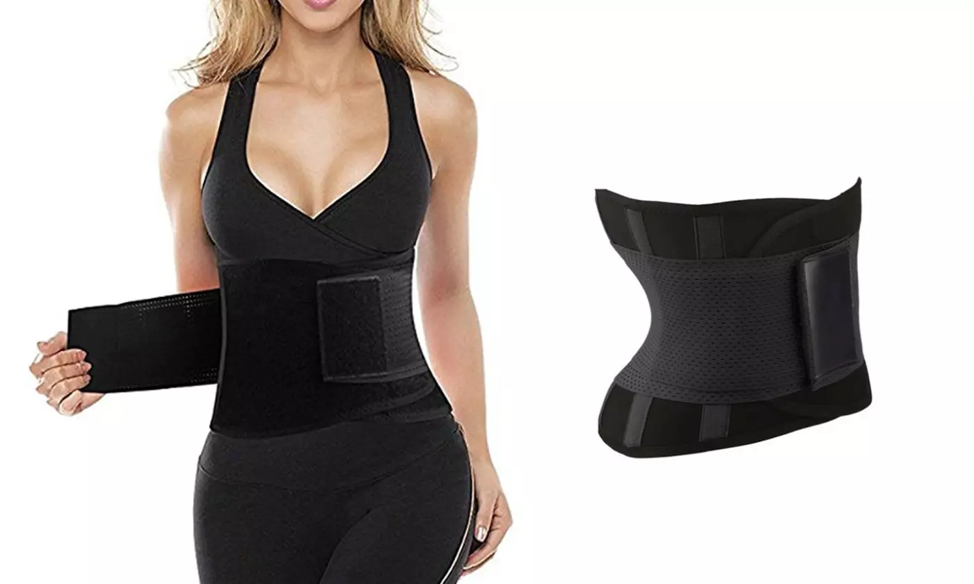 Waist Trainer Belt Body Shaper Wrap Trimmer Slimmer Compression Weight Loss - Primary Image