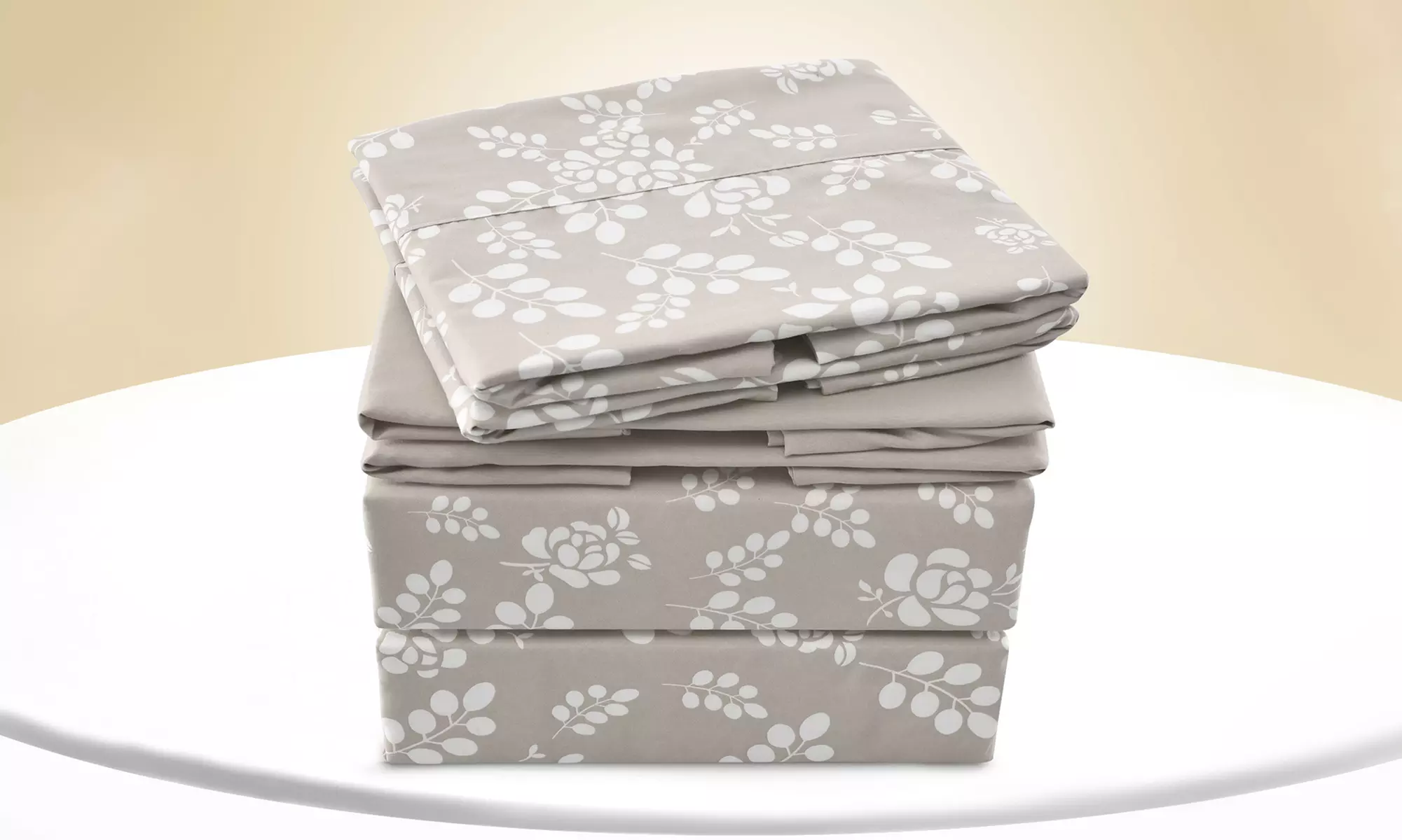 6 Piece Floral Sheet Set Premium Ultra Soft Microfiber Bedding by Lux Decor