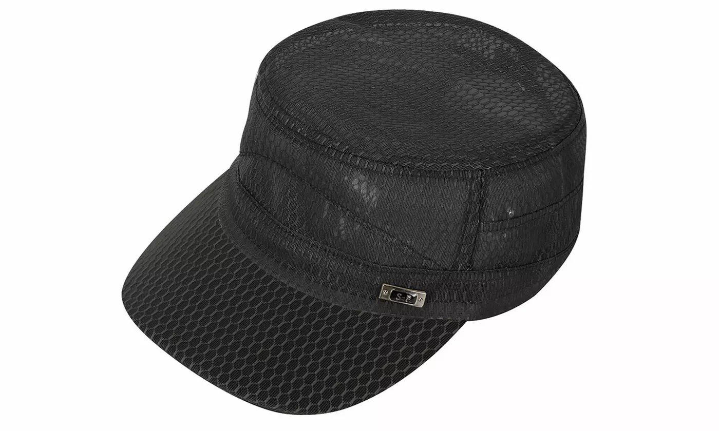 Quick Dry Mesh Short Brim Flat Top Hat for Women or Men