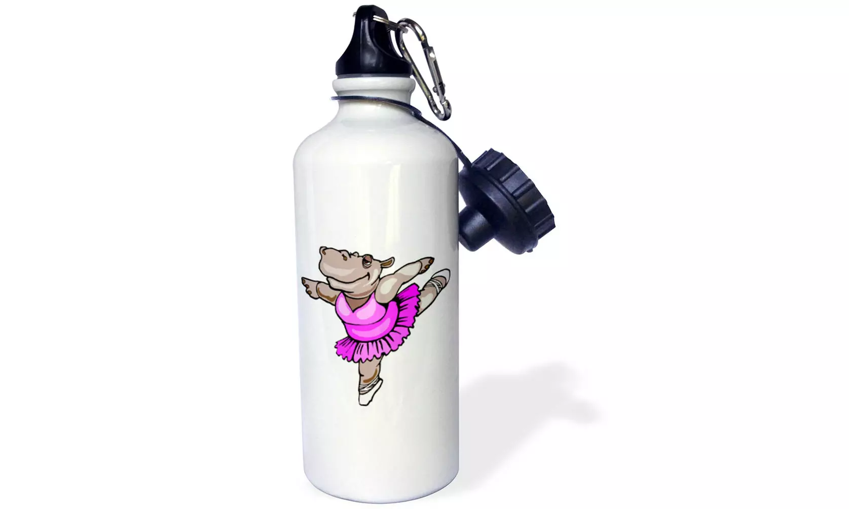  Water Bottle - Hippo Ballet Dancer - 21oz  - Primary Image