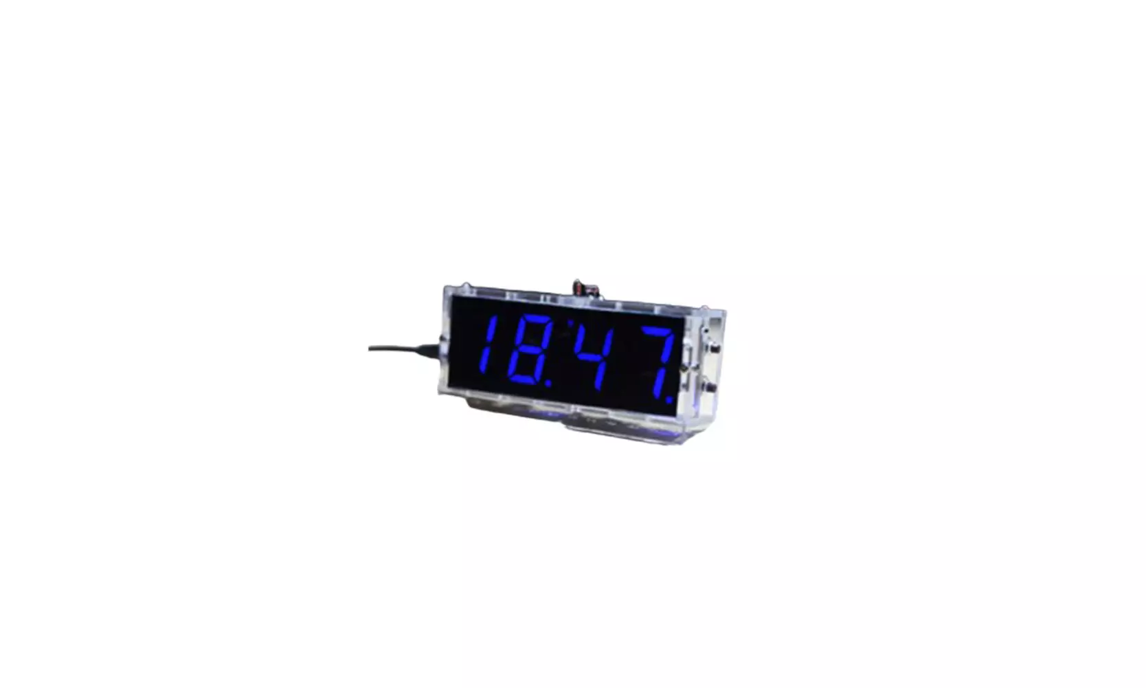 US DIY Digital Clock Kit 4-Digit Electronic LED Large Screen Light Control Time - Second Medium