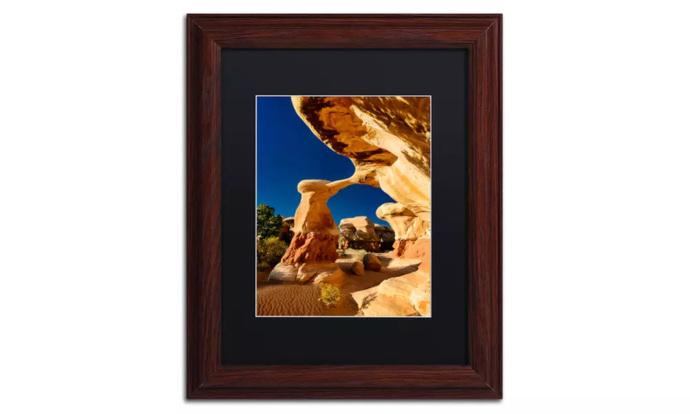 Michael Blanchette Photography 'Metate Arch' Matted Wood Framed Art - Primary Image
