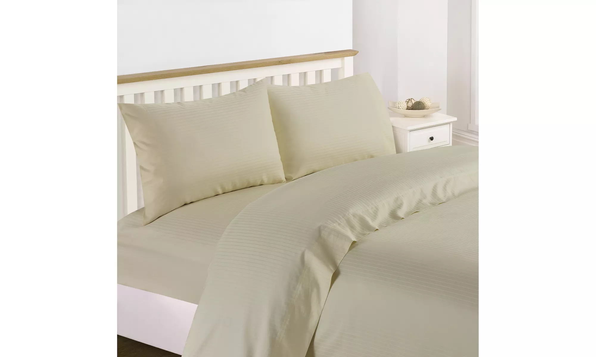Bedding Collection 1200 Thread Count 100% Cotton Stripe Sheet Set