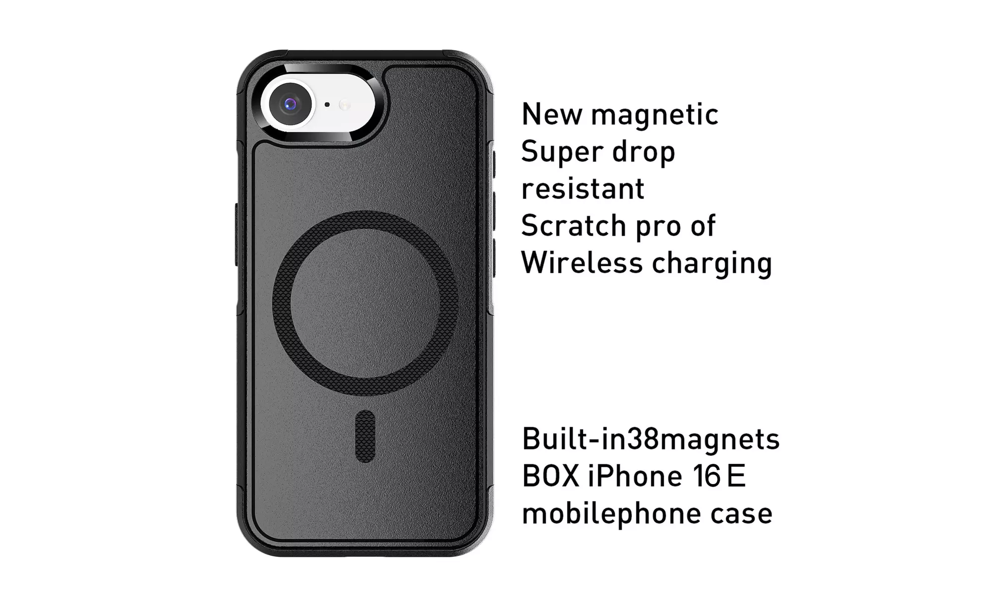 AICASE for iPhone 16e Magnetic Shockproof Heavy Duty Protective Case w/ Cushion