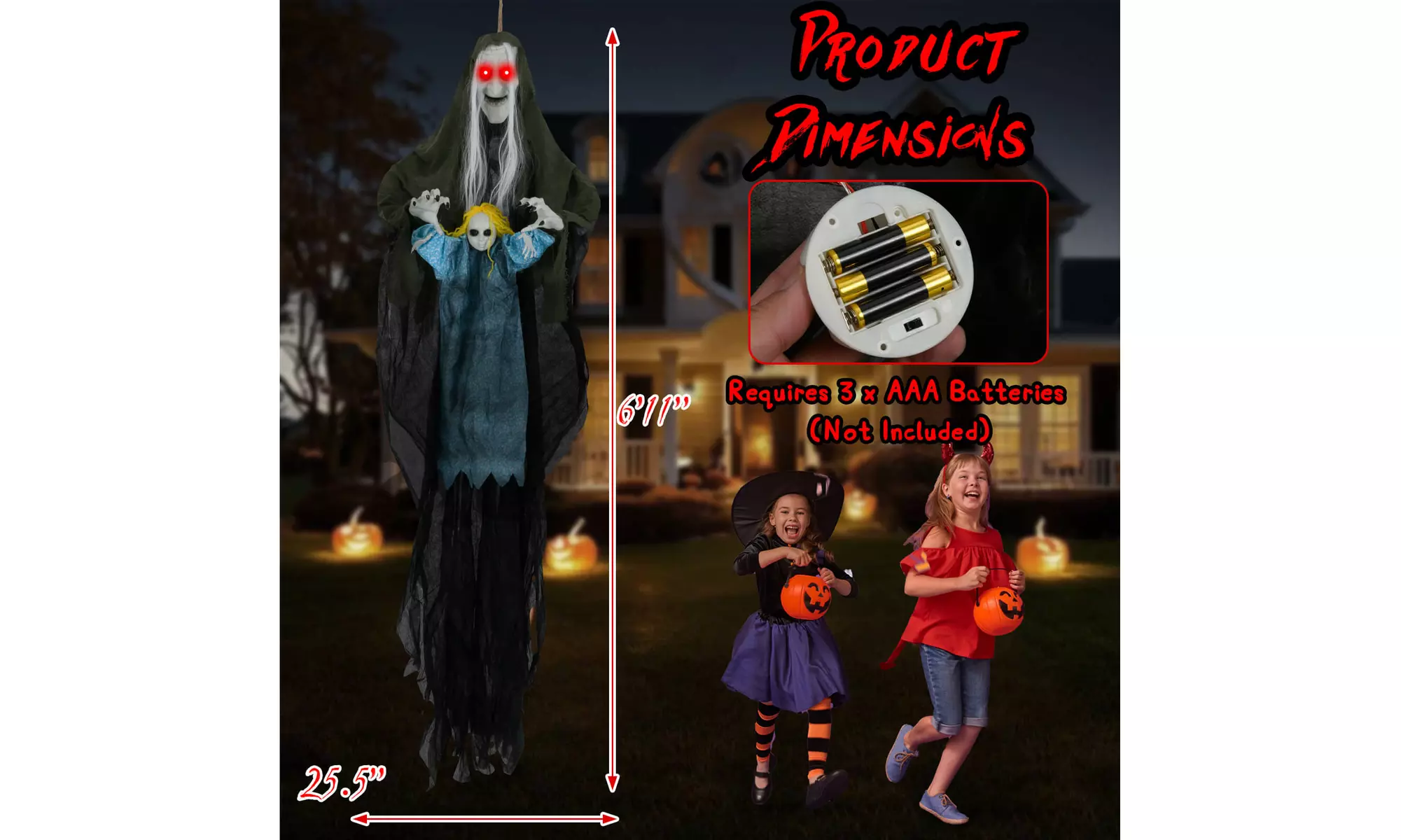 Animated Halloween Decorations: Bring Your Yard to Life by Costway