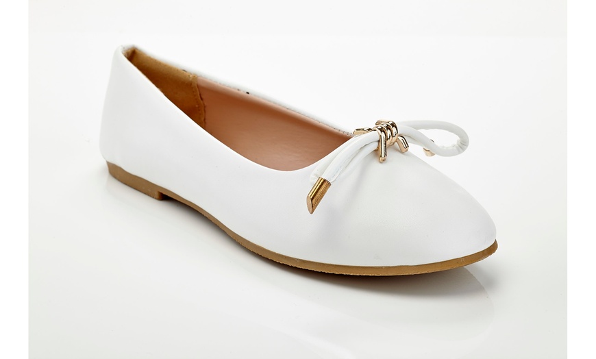 leather ballet flats wide width