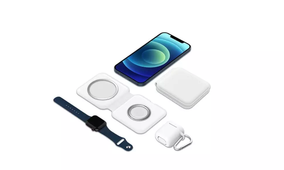 Foldable Magnetic 3-in-1 Charger for Apple Watch, iPhone and AirPods