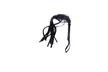 Faux Leather Black Flogger Cat Tails Hand Whip - Adult Party Supply Novelty - Second Medium