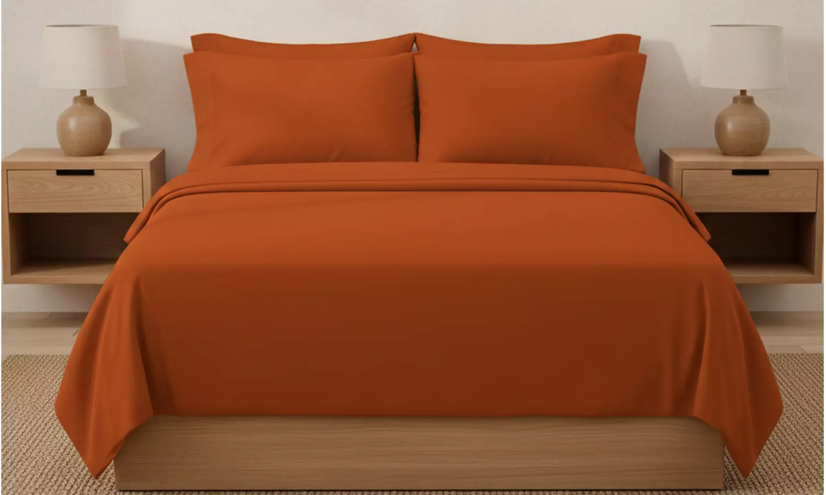 Luxury Home 6-Piece Microfiber Bed Sheet Set