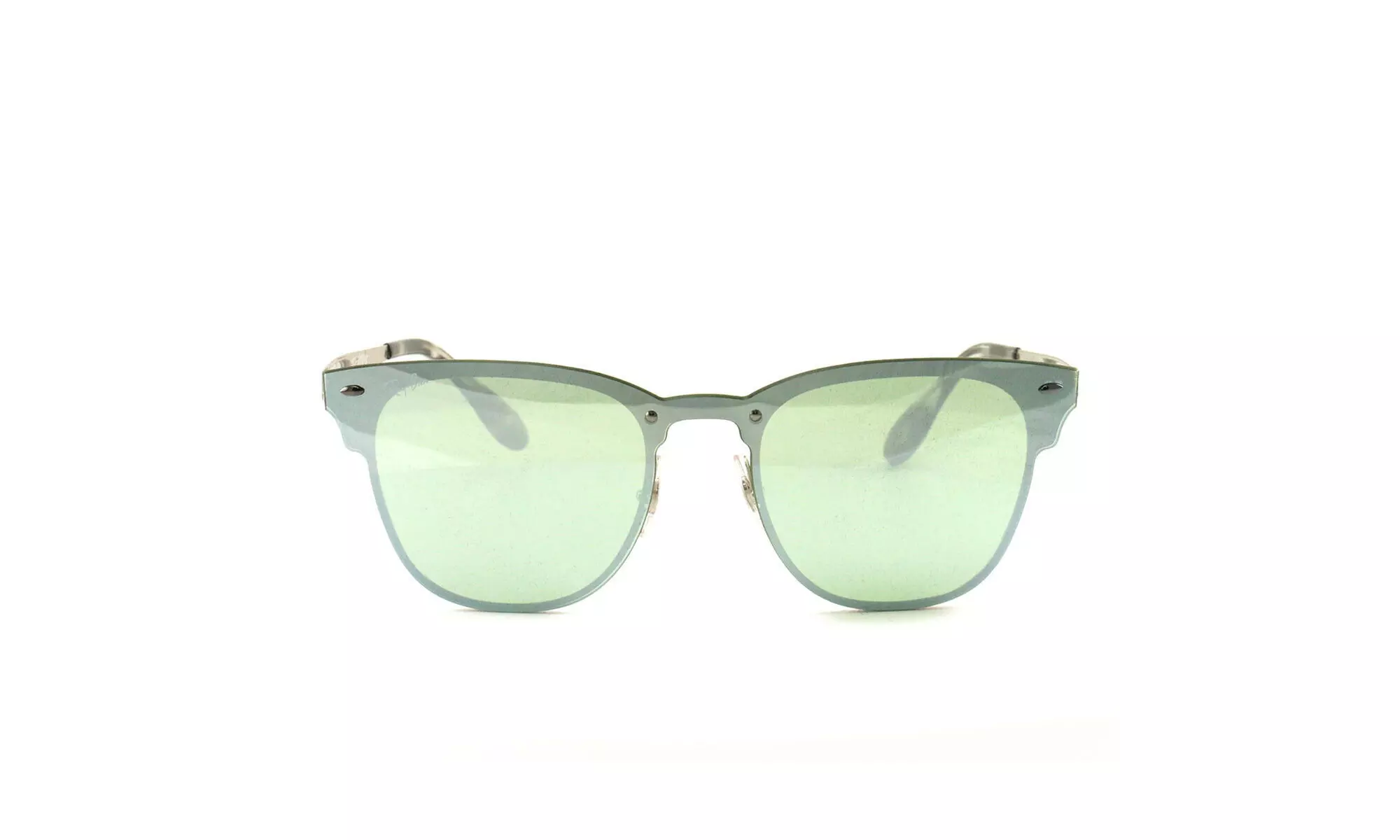 Ray-Ban Clubmaster Sunglasses RB3576N Silver Green 042/30 Green Lens 41 14 140 - Primary Image