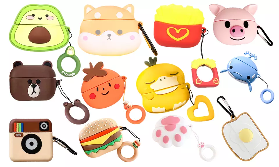 3D Design Silicone Protective Case for AirPod PRO (2-Piece) (LED Not Visible) - Primary Image