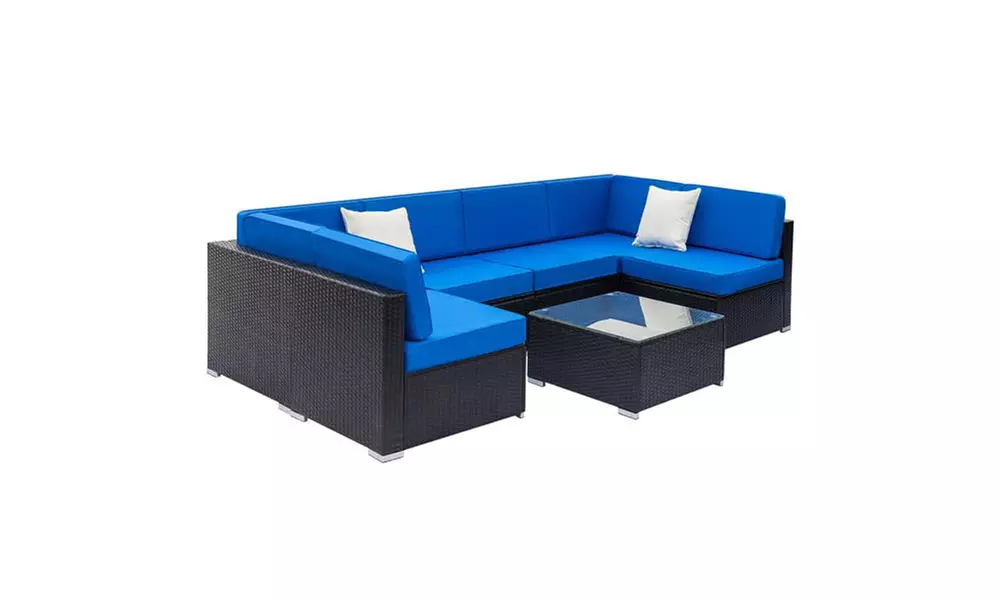 Fully Equipped Weaving Rattan Sofa Set - Second Medium