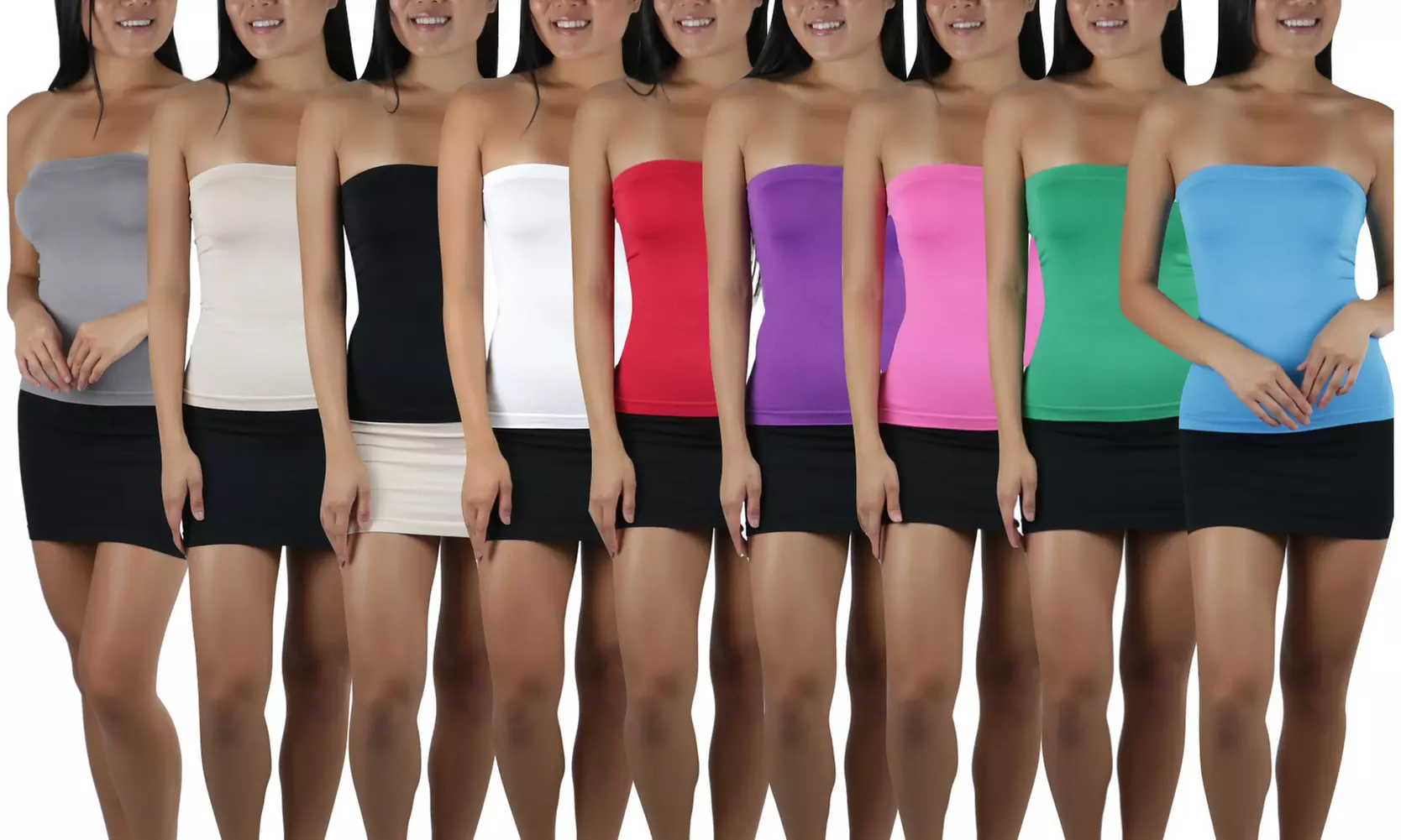 Seamless Layering Sleek and Slimming Strapless Tube Top - Primary Image