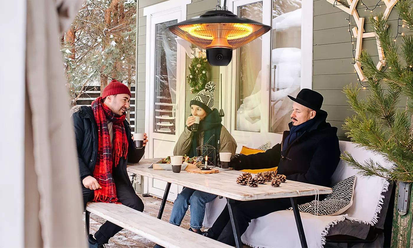 iMounTEK Infrared Hanging Electric Heat Lamp Outdoor Patio Heater