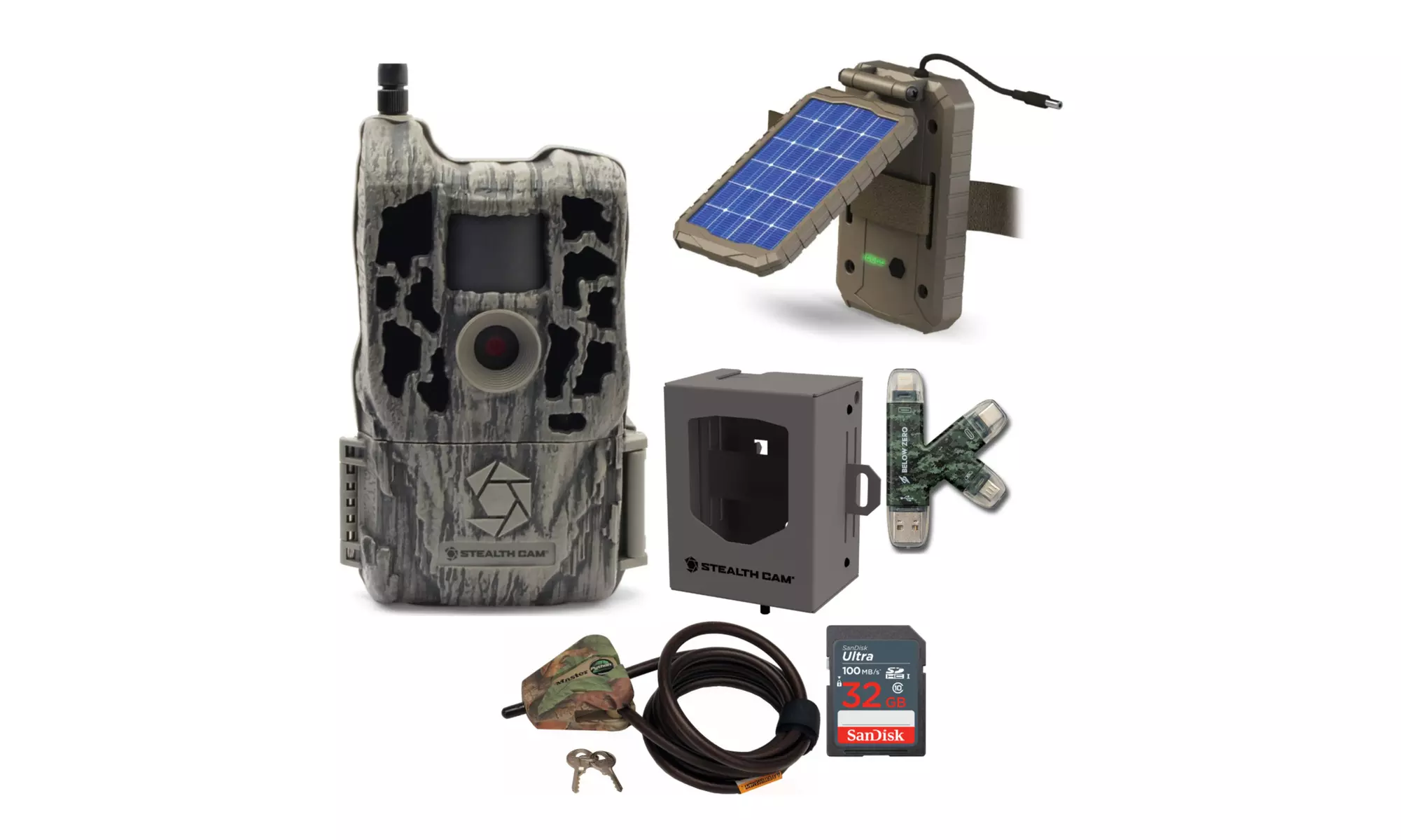 Stealth Cam Reactor 26MP Trail Camera (AT T) Super Security and Power Bundle - Primary Image